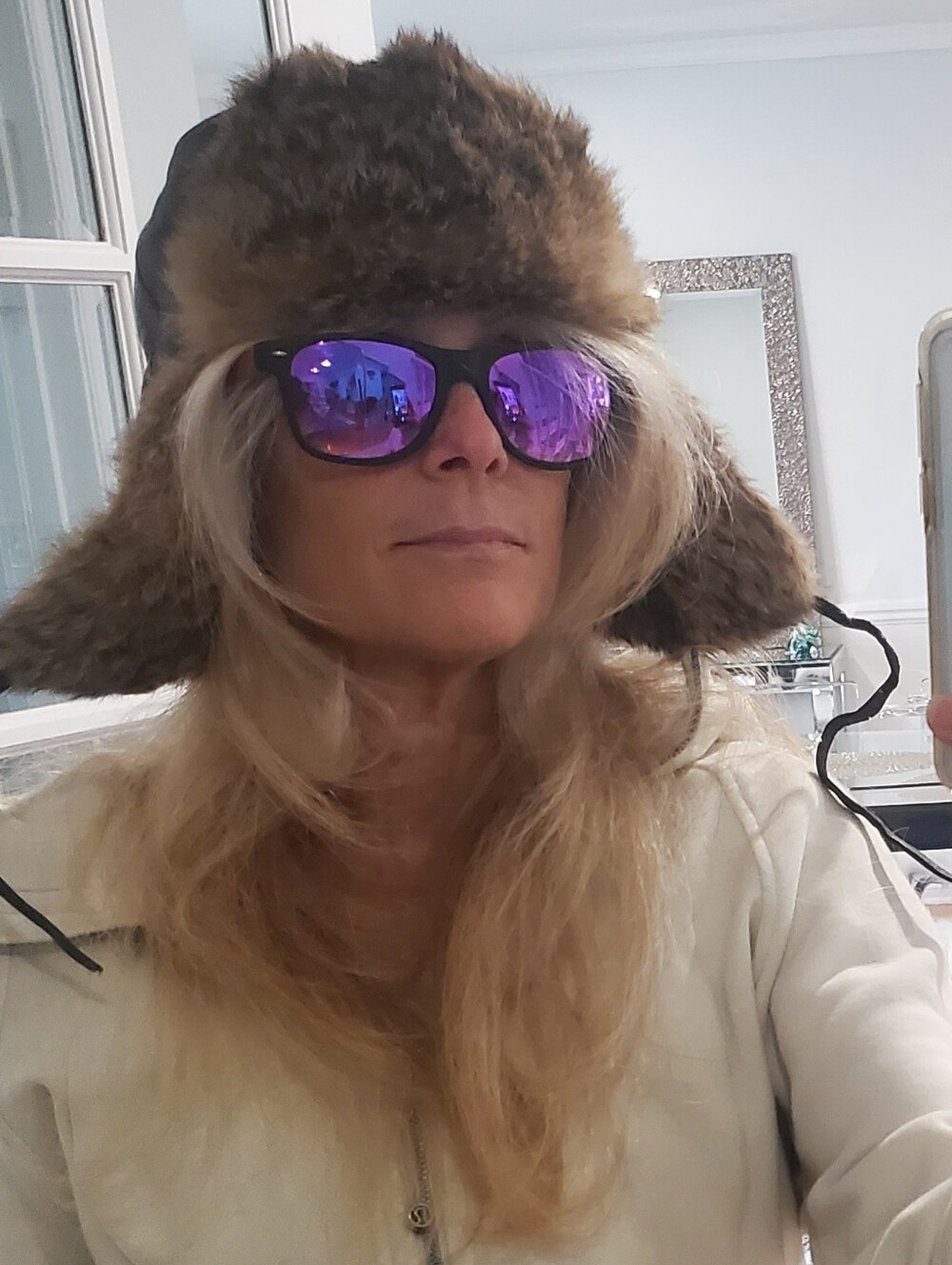 Rabbit Fur And Leather Heatlocker Trapper Russian Ushanka Bomber Hat